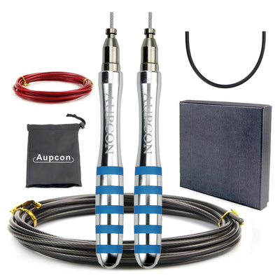 Premium Steel Wire Speed Jump Rope for Men – Adjustable, High-Speed Fitness Trainer - ApexFitSupply