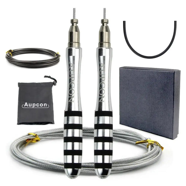 Premium Steel Wire Speed Jump Rope for Men – Adjustable, High-Speed Fitness Trainer - ApexFitSupply