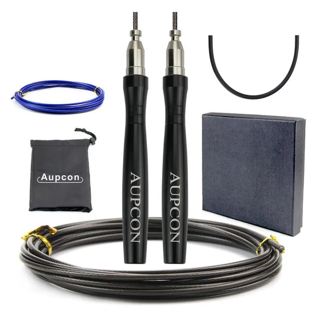 Premium Steel Wire Speed Jump Rope for Men – Adjustable, High-Speed Fitness Trainer - ApexFitSupply