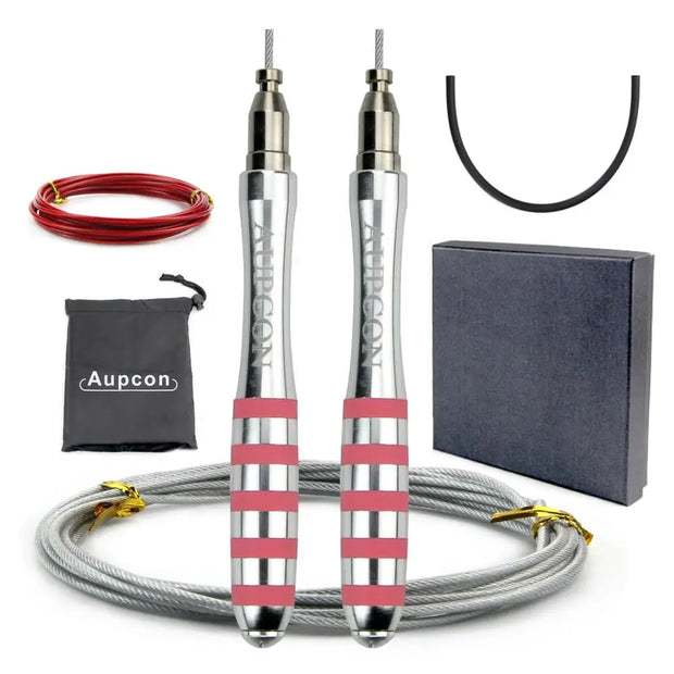 Premium Steel Wire Speed Jump Rope for Men – Adjustable, High-Speed Fitness Trainer - ApexFitSupply