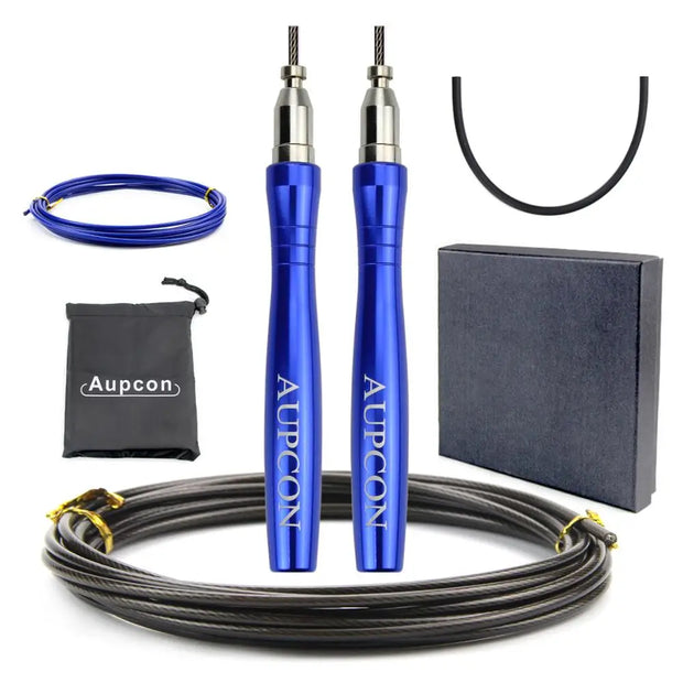 Premium Steel Wire Speed Jump Rope for Men – Adjustable, High-Speed Fitness Trainer - ApexFitSupply