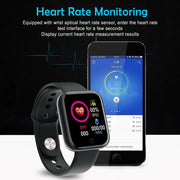 D20 Y68 Sports Smartwatch – IP67 Waterproof Health & Fitness Tracker for Android Phones - ApexFitSupply