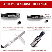 Premium Adjustable Jump Rope for Men & Women – Tangle-Free Speed Skipping Rope with Non-Slip Foam Handles & Smooth Bearings - ApexFitSupply
