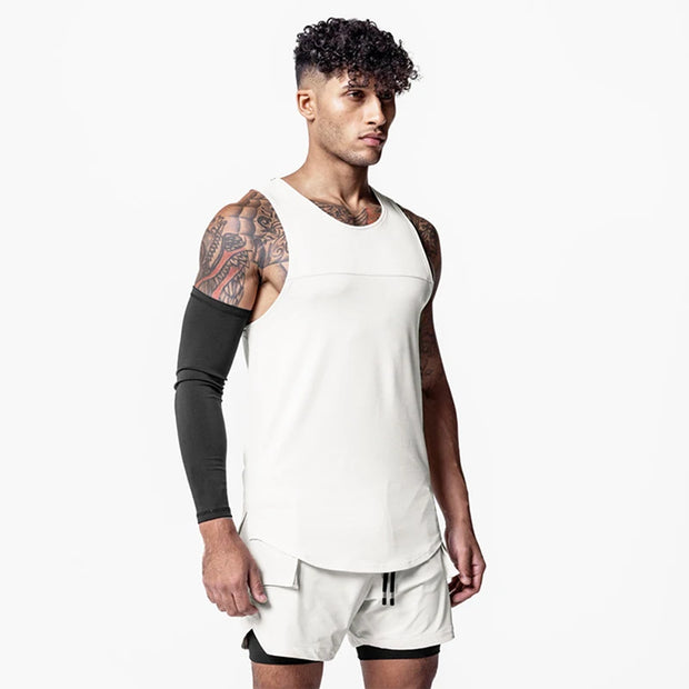 Men’s Apex Performance Sleeveless Tank – Muscle-Building Workout Vest for Gym & Strength Training - ApexFitSupply