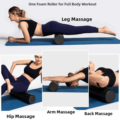 ApexFit Deep Tissue Foam Roller – High-Density Yoga Column for Muscle Recovery & Flexibility - ApexFitSupply