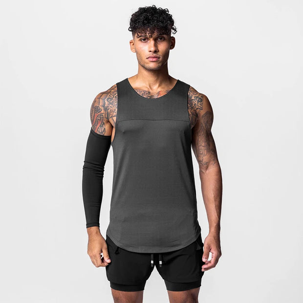 Men’s Apex Performance Sleeveless Tank – Muscle-Building Workout Vest for Gym & Strength Training - ApexFitSupply