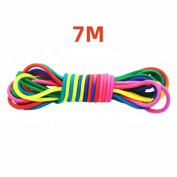 Super Elastic Adjustable Jump Rope 5–10M – Rubber Fitness Rope for Group Workouts, Home & Outdoor Training - ApexFitSupply