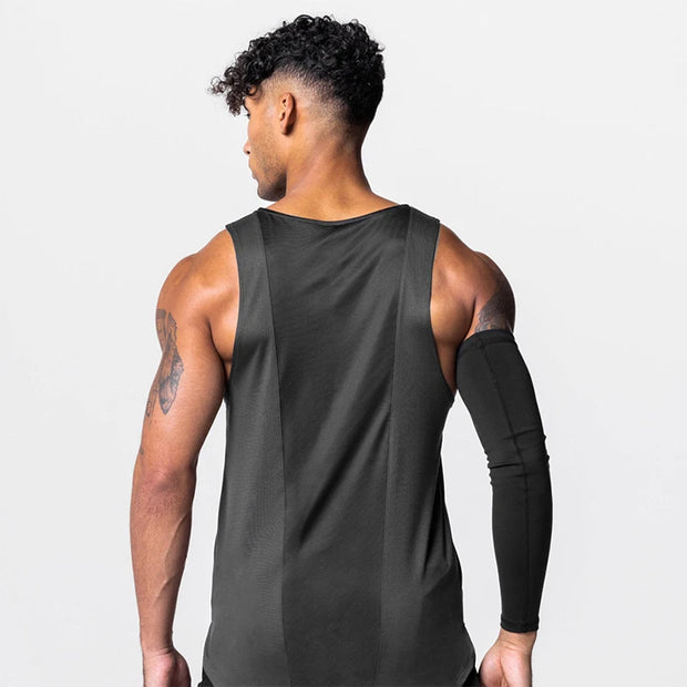 Men’s Apex Performance Sleeveless Tank – Muscle-Building Workout Vest for Gym & Strength Training - ApexFitSupply