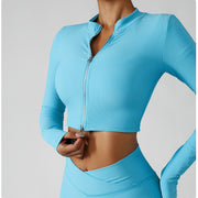 Women’s 3-Piece Gym Tracksuit – Jacket, Sports Bra & Leggings for Yoga & Fitness - ApexFitSupply