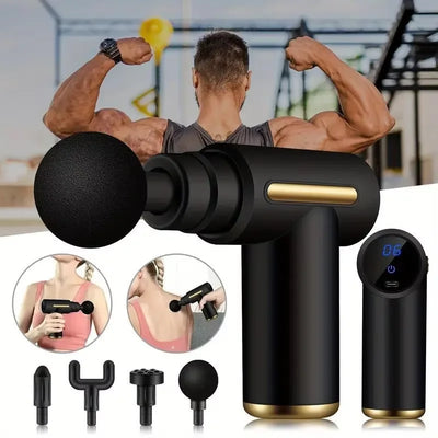 Mini Portable Deep Tissue Massage Gun – Lightweight Fascia Massager with Adjustable Speed for Body & Muscles - ApexFitSupply