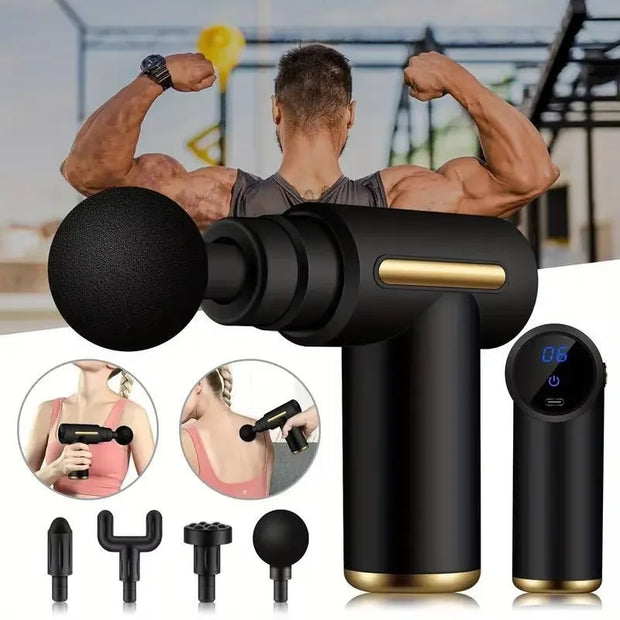 Mini Portable Deep Tissue Massage Gun – Lightweight Fascia Massager with Adjustable Speed for Body & Muscles - ApexFitSupply