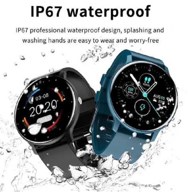 Smartwatch with Full Touch Screen – IP68 Waterproof Fitness & Sports Tracker for Men and Women - ApexFitSupply