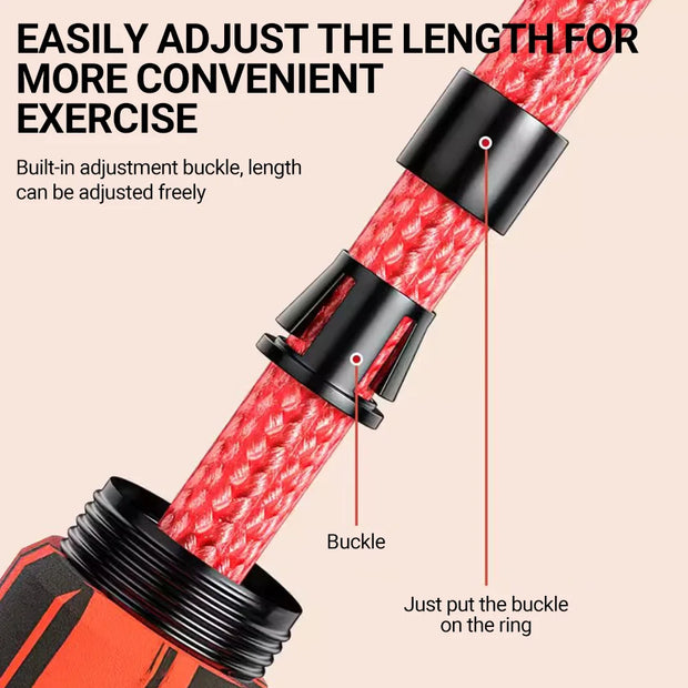 Long Jump Rope – 3m/10m/15m Heavy-Duty Skipping Rope with Anti-Slip Wooden Handles for Group Fitness & School Sports - ApexFitSupply