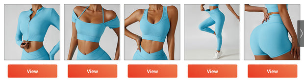 Women’s 3-Piece Gym Tracksuit – Jacket, Sports Bra & Leggings for Yoga & Fitness - ApexFitSupply