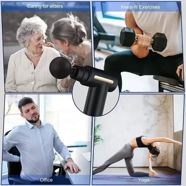 Mini Portable Deep Tissue Massage Gun – Lightweight Fascia Massager with Adjustable Speed for Body & Muscles - ApexFitSupply