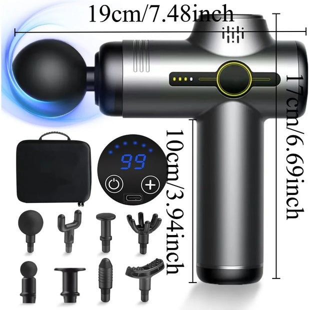 ApexFit Precision Massage Gun – 99-Speed Deep Tissue Muscle Relief - ApexFitSupply