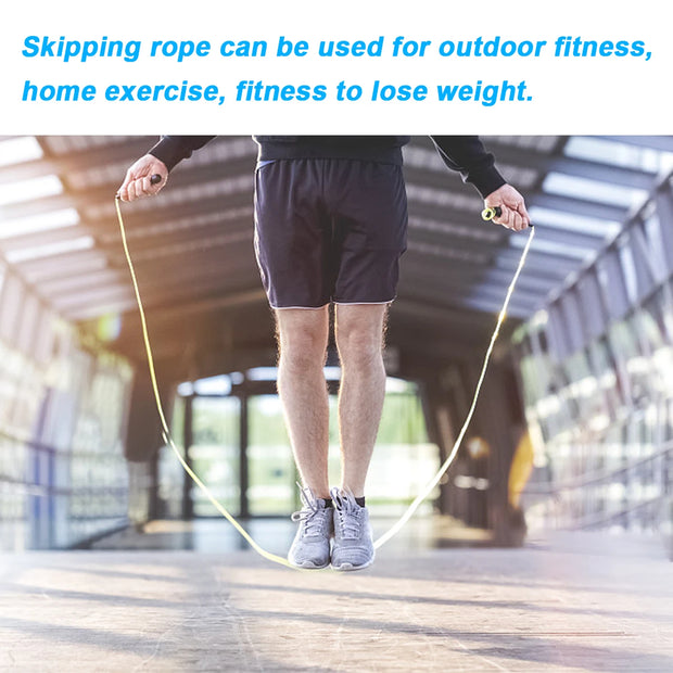 Premium Steel Wire Speed Jump Rope for Men – Adjustable, High-Speed Fitness Trainer - ApexFitSupply
