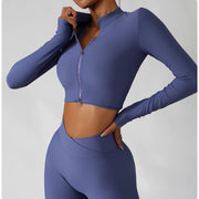 Women’s 3-Piece Gym Tracksuit – Jacket, Sports Bra & Leggings for Yoga & Fitness - ApexFitSupply