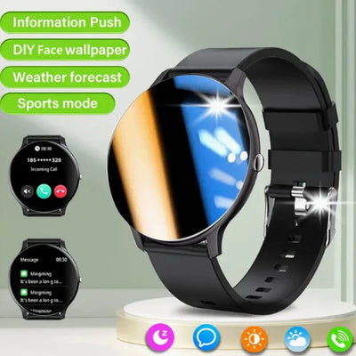 Smartwatch with Full Touch Screen – IP68 Waterproof Fitness & Sports Tracker for Men and Women - ApexFitSupply