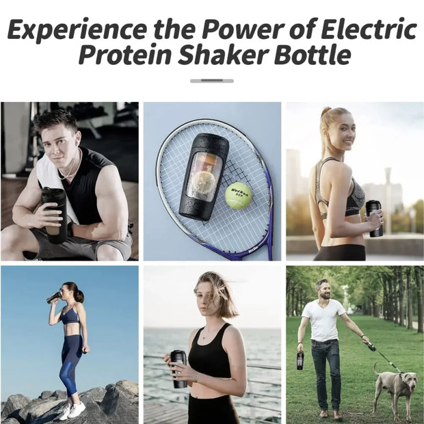 Electric Protein Shaker Bottle | USB Rechargeable  Premium Shaker Cup for Gym & Fitness - ApexFitSupply